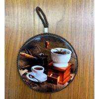 Дошка обробна Limited Edition COFFEE TIME / підставка під гаряче/ кругл. 16см (B160072)