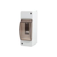 Щиток на 2 автомати Techno Systems КМПн 1/2 пластиковий, навісний, прозора кришка