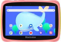 Blackview Tab 3 Kids, рожевий, 7-дюймовий HD 1024*600, 7731E, чотири ядра, 1,3 ГГц, фронтальна 0,3 МП; Задня камера 2 МП, 2 ГБ/32 ГБ, акумулятор 3280 мАг, Doke 3.0 Go (Android 13), версія WiFi, 802.11 b/g/n (2,4 ГГц), Bluetooth
