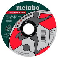 Відрізне коло по металу 125 x 1,0 x 22,23 мм, Inox, TF 41 Metabo Limited Edition Soccer (616259000)