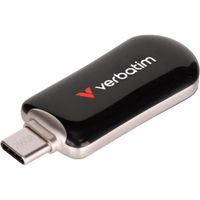 Флеш -накопичувач  Verbatim  Plectra USB-C чорний 256 ГБ (USB 3.2 Gen 1)