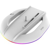 Вертикальна підставка iPega PG-P5S035SA для PlayStation 5 Slim, White, RGB підсвічування