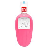 Универсальная посуда для животных WAUDOG Silicone Поилка-насадка на бутылку 165х90 мм розовая (50777)