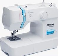 Швейна машина МINERVA Horizon R, електромех., 71 Вт, 13 швейних операцій, петля напівавтомат, білий